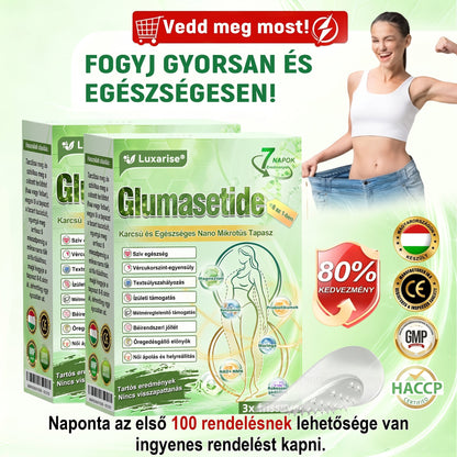 🌿Luxarise®Glumasetide 8az 1-ben Karcsu és Egeszséges Nano Mikrotus Tapasz (Napi 1alkalom – látható változásakár 7 nap alatt) ✅ Elhízásra,bőrfeszesítésre,cukorbetegségre, alvásiapnoéra, ízületekre stb HU🍀