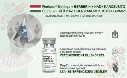 Utánvéttel fizetés [70% kedvezmény] | Magyarországon készült 🇭🇺 Florisma® 👩‍⚕️ Prémium 10 az 1-ben mikro-tűs tapasz moringával és berberinnel. Ajánlott elhízásra, cukorbetegségre, alvási apnoéra és ízületi problémákra 🌈