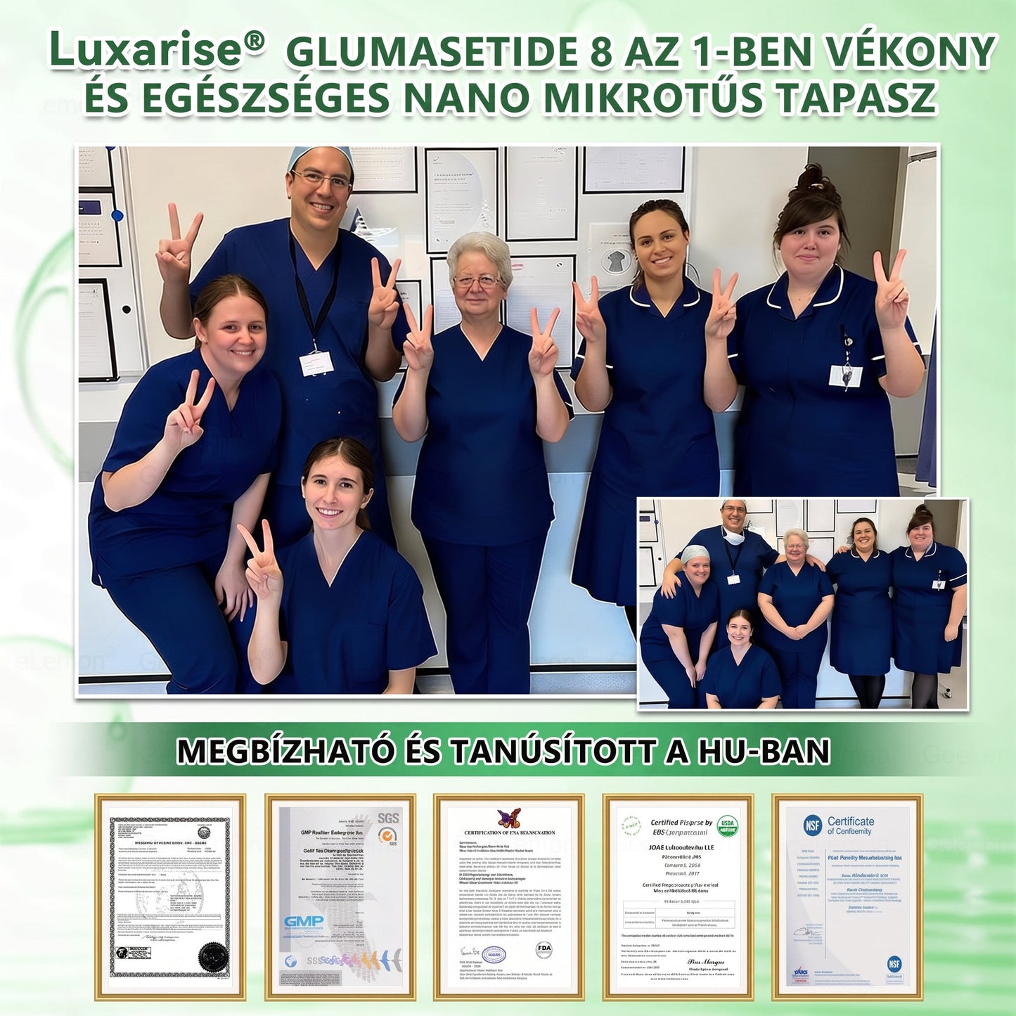 🌿Luxarise®Glumasetide 8az 1-ben Karcsu és Egeszséges Nano Mikrotus Tapasz (Napi 1alkalom – látható változásakár 7 nap alatt) ✅ Elhízásra,bőrfeszesítésre,cukorbetegségre, alvásiapnoéra, ízületekre stb HU🍀